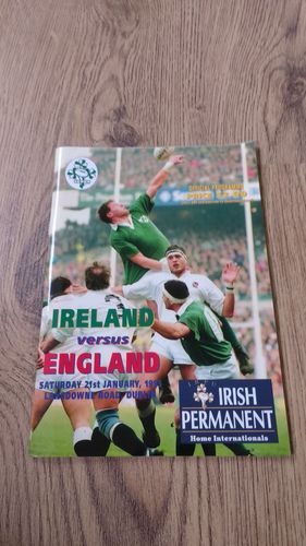Ireland v England 1995 Rugby Programme