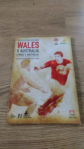 Wales v Australia 2010 Rugby Programme