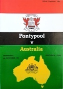 Australia Rugby Union Tour Programmes