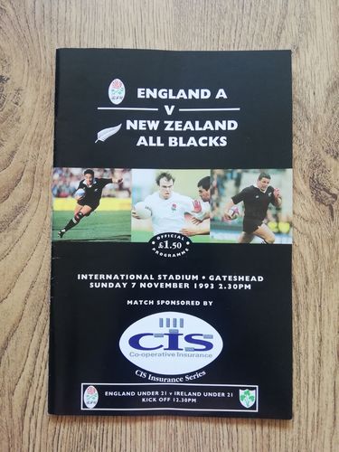 England A v New Zealand 1993