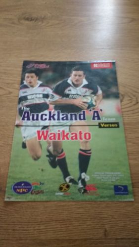 Auckland A v Waikato 1999 Rugby Programme