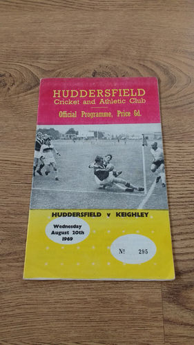 Huddersfield v Keighley Aug 1969 Rugby League Programme