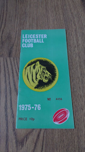 Leicester v Barbarians Dec 1975 Rugby Programme