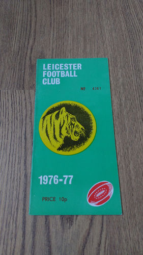 Leicester v Barbarians Dec 1976 Rugby Programme