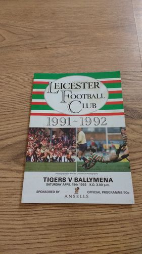 Leicester v Ballymena Apr 1992