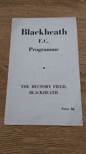 Blackheath v Oxford University Nov 1955 Rugby Programme