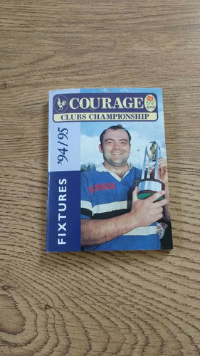 Courage RFU Clubs Championship Fixture Book 1994/95