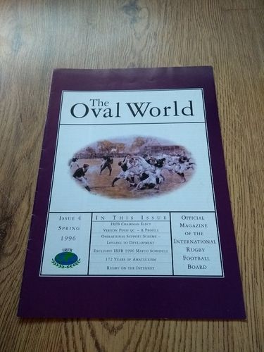 'Oval World' Issue 4 Spring 1996 Rugby Magazine