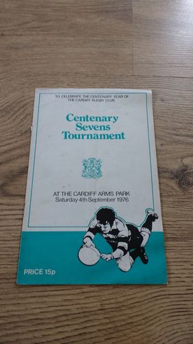 Cardiff Centenary Sevens 1976 Rugby Programme