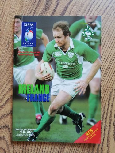 Ireland v France 2005 Rugby Programme