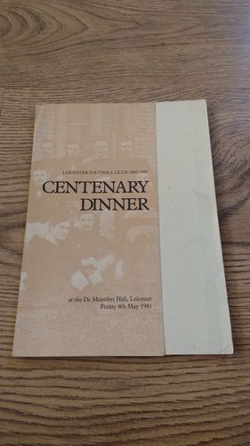 Leicester 1981 Signed Centenary Rugby Dinner Menu