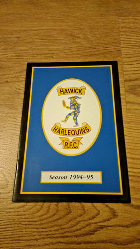 Hawick Harlequins v Dumfries Sep 1994 Rugby Programme