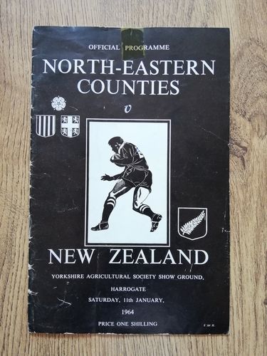 North-Eastern Counties v New Zealand 1964 Rugby Programme