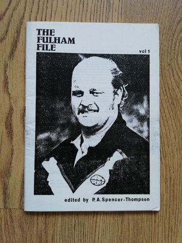 ' The Fulham File ' Vol 1 1980-81 Season Review Rugby League Handbook
