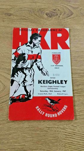 Hull KR v Keighley Jan 1967 Rugby League Programme
