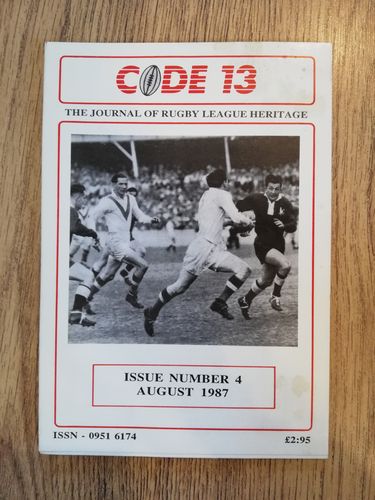 ' Code 13 ' Issue 4 Aug 1987 Rugby League Brochure
