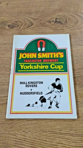 Hull KR v Huddersfield Sept 1986 Yorkshire Cup Rugby League Programme