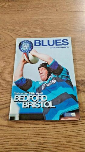 Bedford v Bristol Apr 2000 Rugby Programme