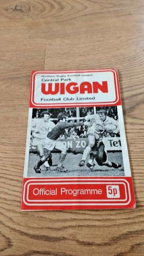 Wigan v Bradford Northern Jan 1973 Rugby League Programme