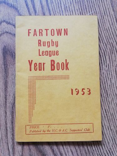 Huddersfield - Fartown 1953 Rugby League Yearbook