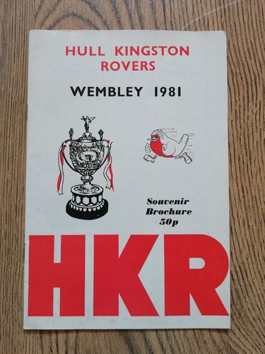 ' Hull Kingston Rovers Wembley 1981 ' Rugby League Challenge Cup Final Brochure