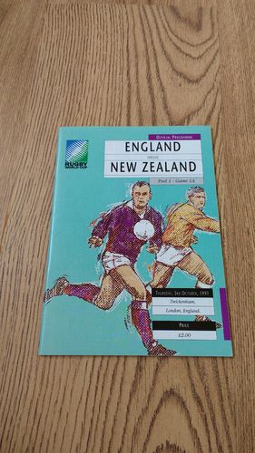 England v New Zealand RWC 1991 Programme