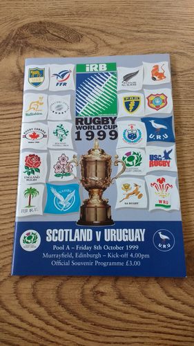 Scotland v Uruguay 1999 Rugby World Cup Programme