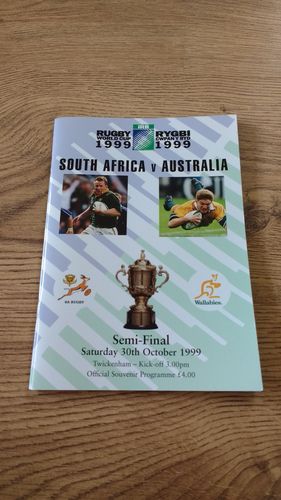 South Africa v Australia 1999 Rugby World Cup Semi-Final Programme