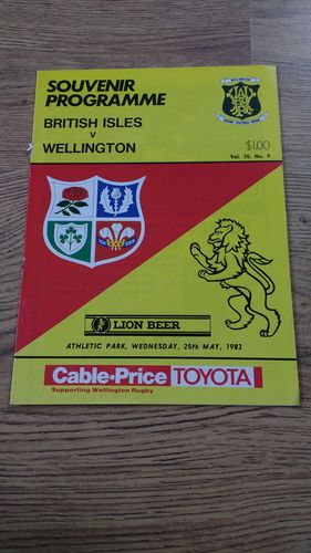 Wellington v British Lions 1983 Tour Rugby Programme