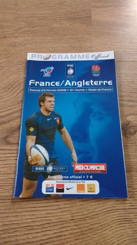 France v England 2008 Rugby Programme