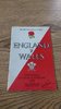 England v Wales 1978 Rugby Programme