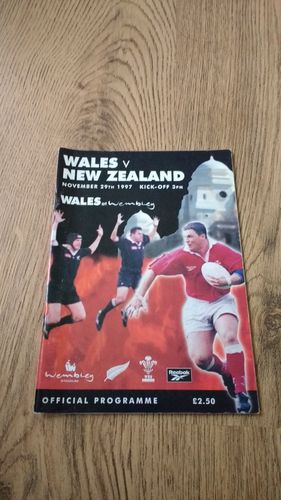 Wales v New Zealand 1997 Rugby Programme