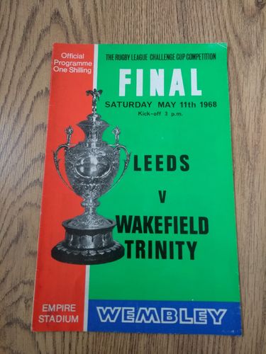 Leeds v Wakefield Trinity 1968 Challenge Cup Final Rugby League Programme