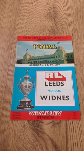 Leeds v Widnes 1977 Challenge Cup Final Rugby League Programme