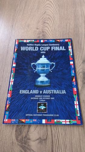 England v Australia 1995 Rugby League World Cup Final Programme