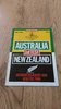 New Zealand v Australia 1986 1st Test Rugby Programme