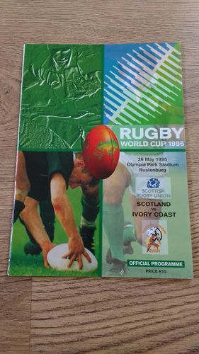 Scotland v Ivory Coast 1995 Rugby World Cup Programme