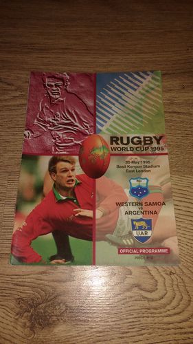 Western Samoa v Argentina 1995 Rugby World Cup Programme