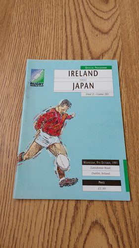 Ireland v Japan 1991 Rugby World Cup Programme