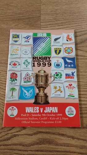 Wales v Japan 1999 Rugby World Cup Programme
