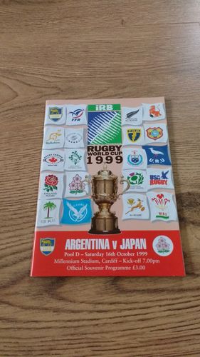 Argentina v Japan 1999 Rugby World Cup Programme