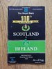 Scotland v Ireland 1989