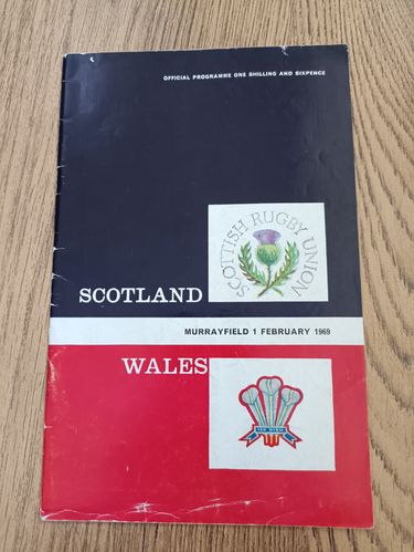 Scotland v Wales 1969 Rugby Programme