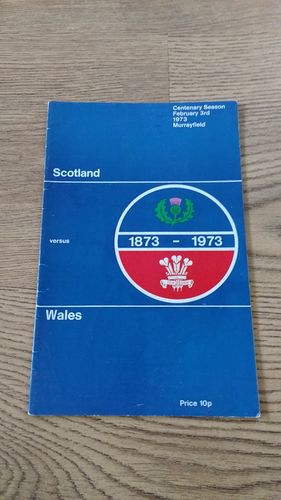 Scotland v Wales 1973 Rugby Programme