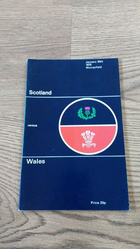 Scotland v Wales 1979 Rugby Programme