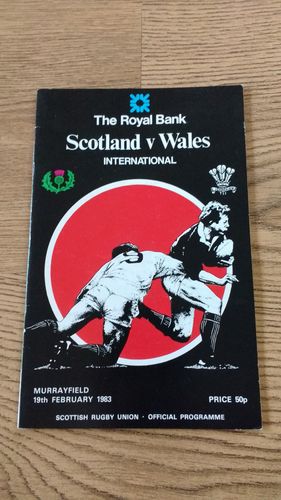 Scotland v Wales 1983 Rugby Programme
