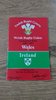 Wales v Ireland 1981 Rugby Programme