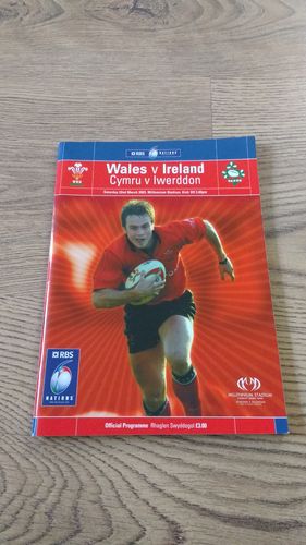 Wales v Ireland 2003 Rugby Programme
