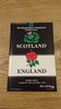 Scotland v England 1992 Rugby Programme