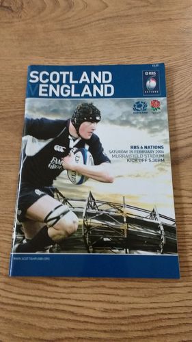 Scotland v England 2006 Rugby Programme